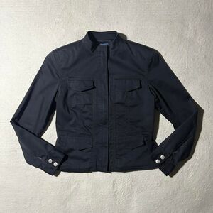 Tori Richard Women's 0 Black Utility Style Zip Up Jacket